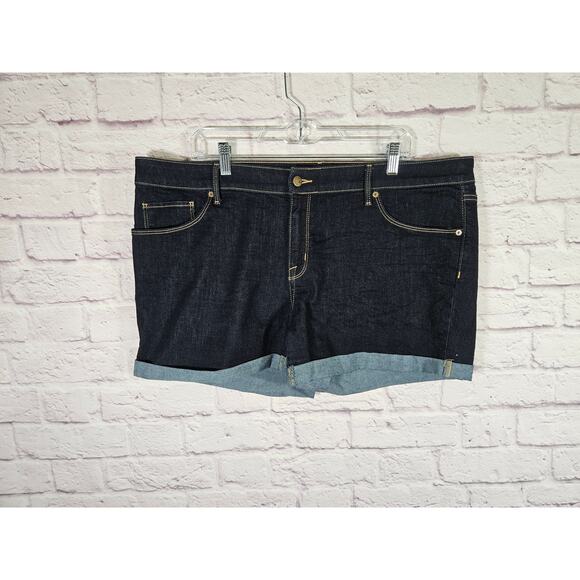 Ava and Viv Womens Midi Jean Short Size 18W‎ Dark Wash - Picture 6 of 6